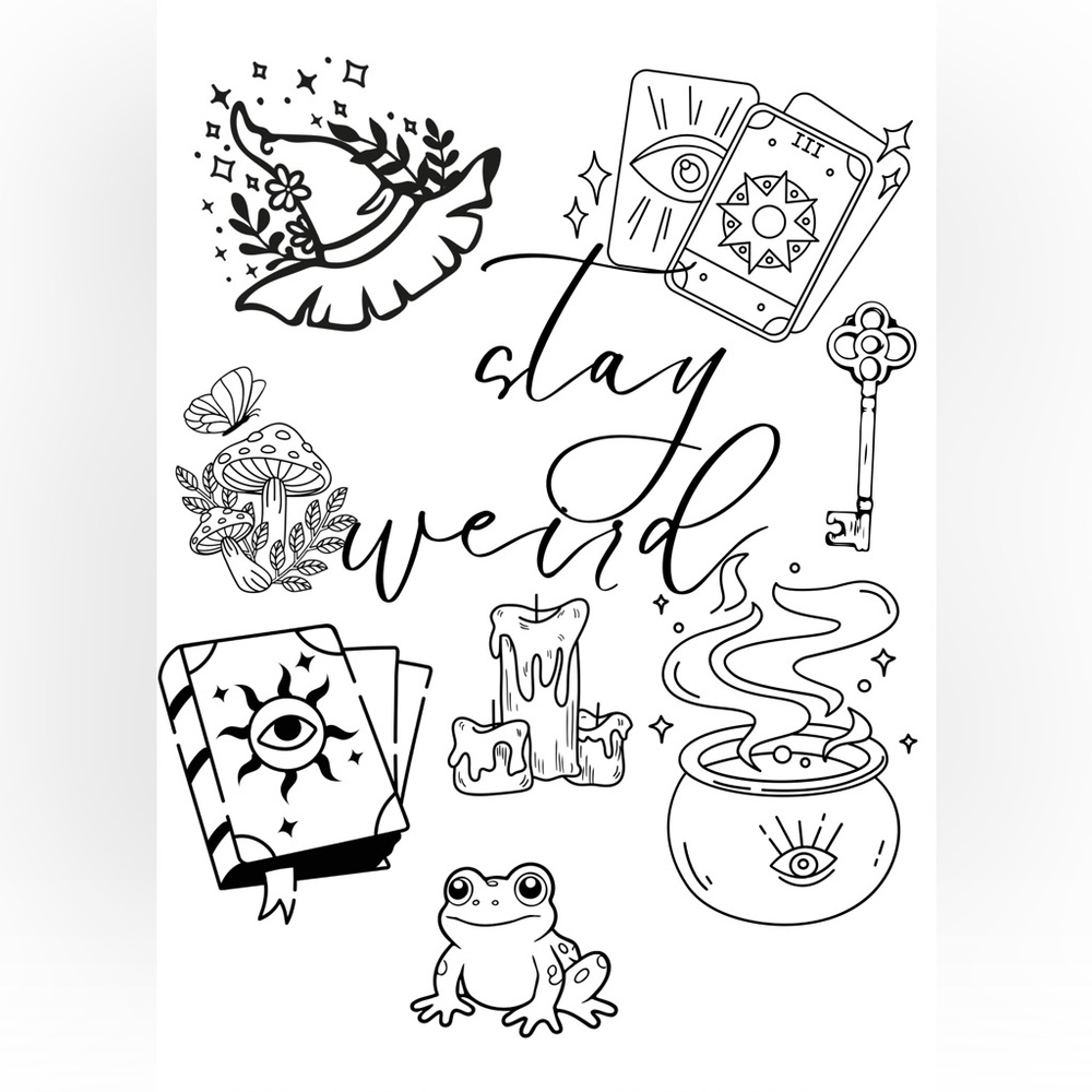 Stay Weird Graphic Art Print digital image